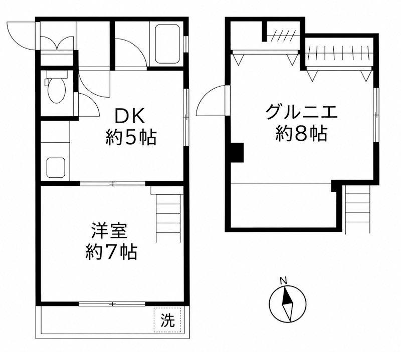 パークハイム城山 203号室 間取り