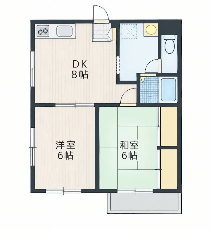パレス若林 間取り