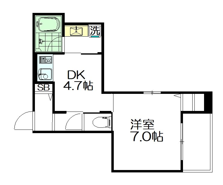 North Side Village（ノース サイド ヴィレッジ）  104号室 間取り