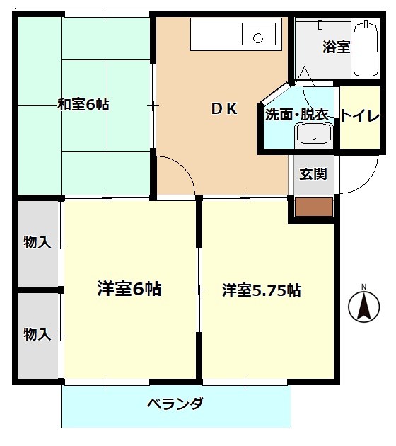 メゾンコスモスⅡ 間取り