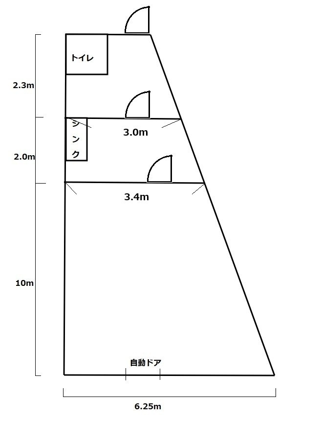 総社市駅前1丁目店舗 間取り