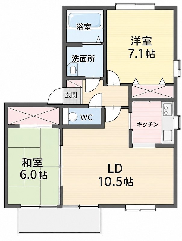 ピュアライフA棟 間取り