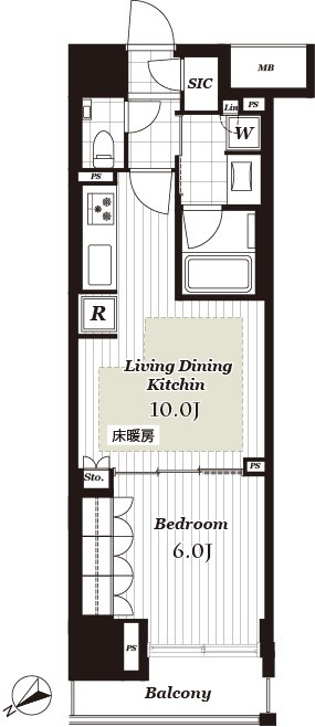 オープンレジデンシア日本橋横山町 間取り