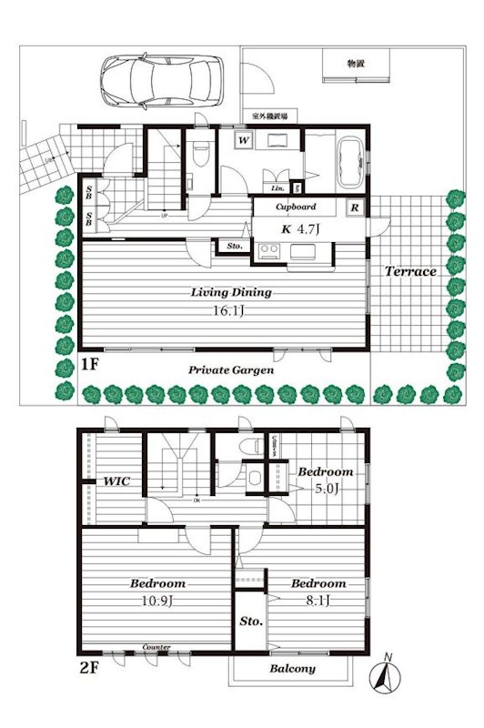 港北区篠原台町戸建 間取り