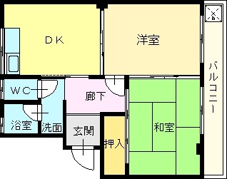 仁山田ハイツ 間取り図