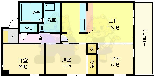 ジョイフル山法師 間取り