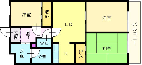 アネックスグランなかもず 間取り