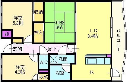 CORAL　GABLES(コーラルゲイブルス) 間取り図