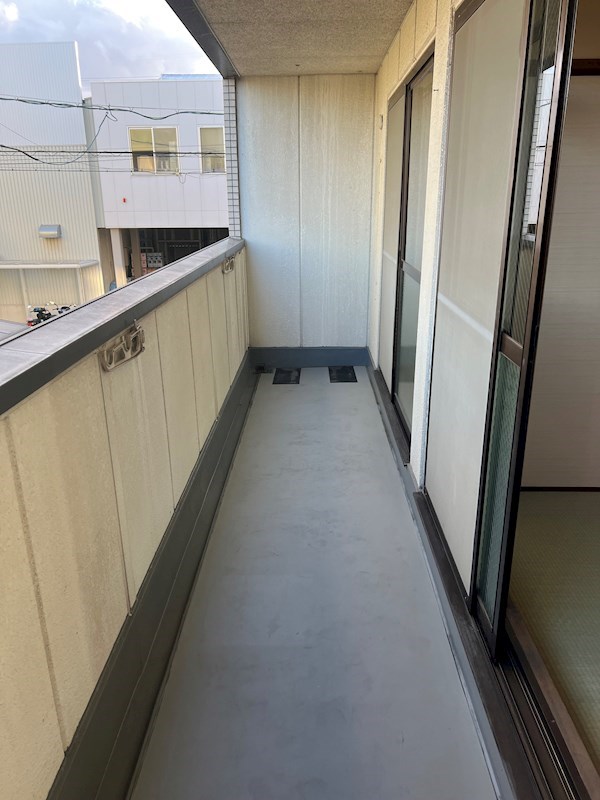 南花田マンション ベランダ