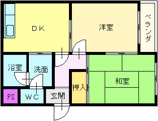 ロイヤルカーサⅠ番館  間取り