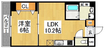 シティーコート北瓦町Ⅱ 間取り