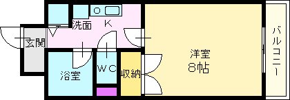 ピュアコーポなかもず 間取り図