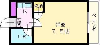 コーポ川内Ⅱ 間取り図