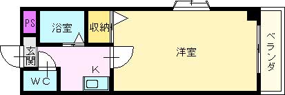 リトゥール中百舌鳥 間取り図