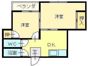 コーポ森 間取り