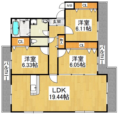 フローレンスいずみ 間取り図