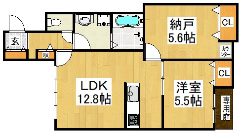 エフイー大阪狭山 間取り図