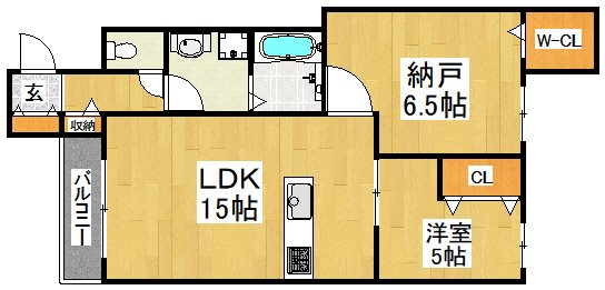 エフイー大阪狭山 間取り図