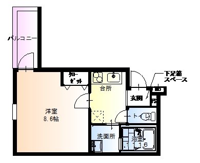 フジパレス百舌鳥赤畑町Ⅲ番館 間取り