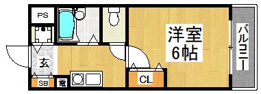 吉川美昌樹マンション  間取り図