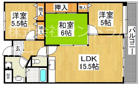 メゾンアベニール 間取り図