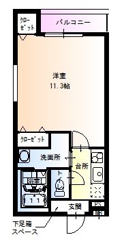フジパレス堺もずⅡ番館 間取り