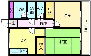 岡田マンション 間取り図