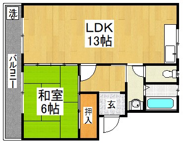 仁山田ハイツ 間取り