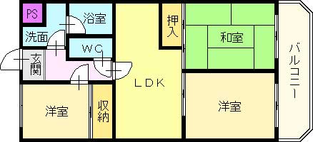 ジョイフル花水木 間取り図