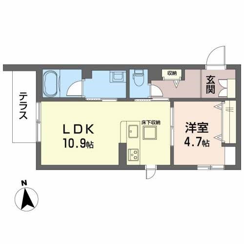 ＨＡＲＵなかもず 間取り