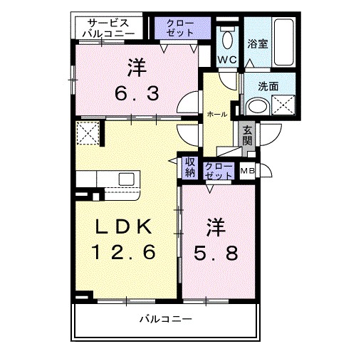 アコテドゥ・パークⅡ 間取り