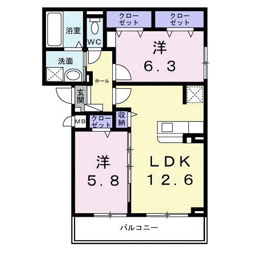 アコテドゥ・パークⅡ 間取り