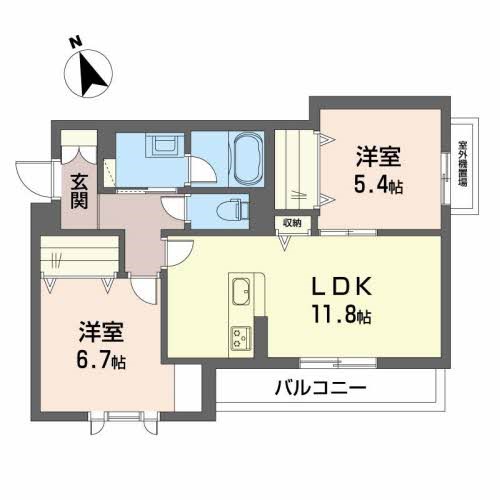 シャーメゾン　ヤマウチ 間取り