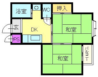 吉岡マンション 間取り