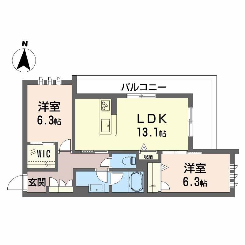 シャーメゾングリーナリー 間取り図