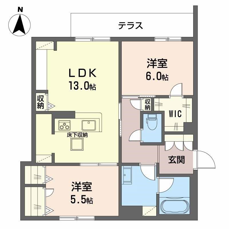 シャーメゾングリーナリー 間取り図