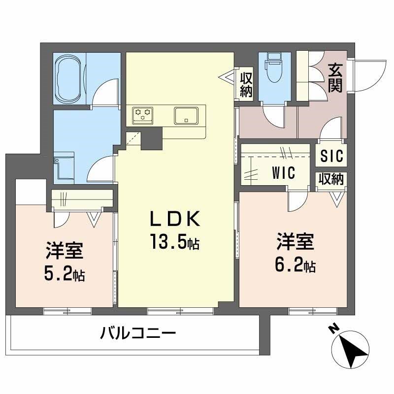 シャーメゾン　らぽーる 間取り
