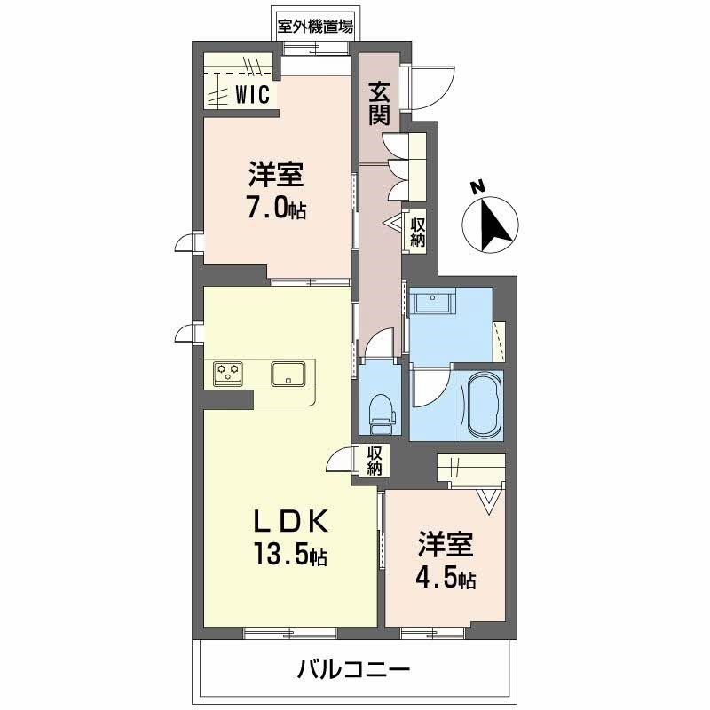 シャーメゾン　ヴィアソーレ 間取り