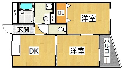 横田コーポⅠ 間取り