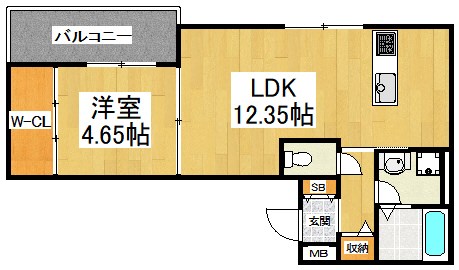 仮称　エフイー長曽根 間取り