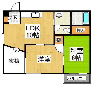 ライブコート三国ヶ丘 間取り図