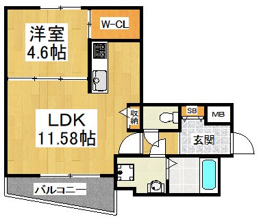 仮称　エフイー長曽根 間取り