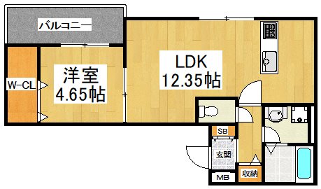 仮称　エフイー長曽根 間取り