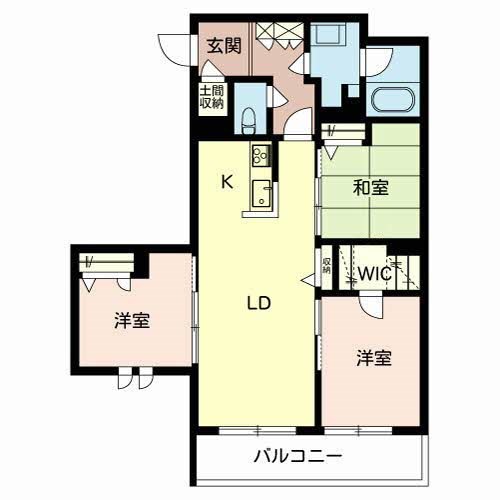 シャーメゾン　ドゥ　シャルール三国ヶ丘 間取り