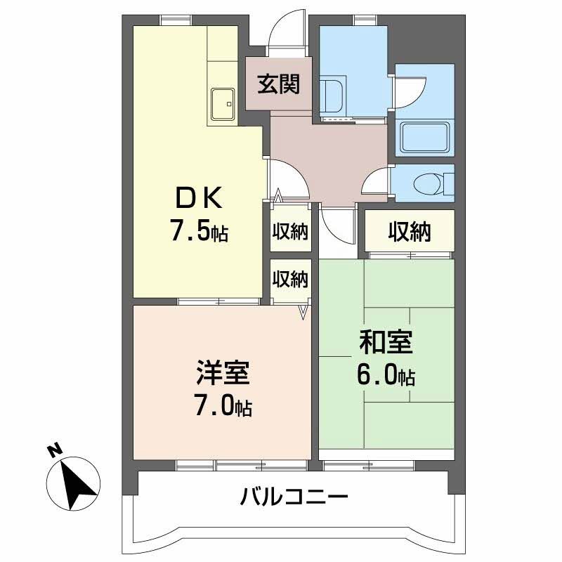 プラージュ楠 間取り