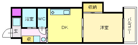 アンシャンテ中百舌鳥 間取り図