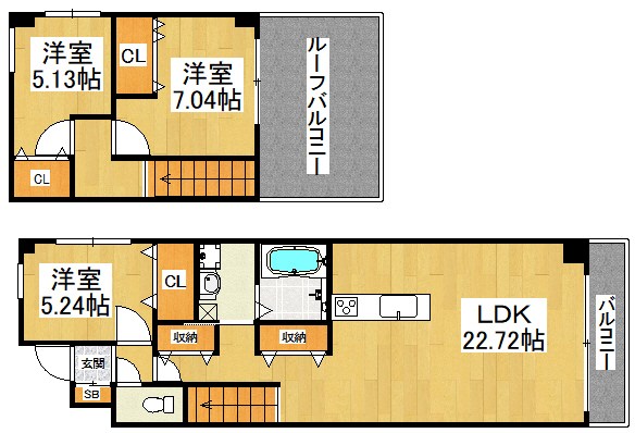 エフイー堺 間取り