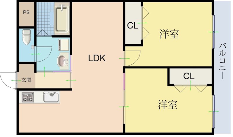 豊ハイツ 間取り図