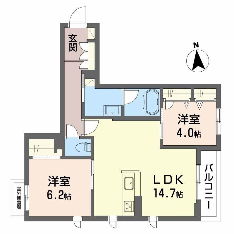 シャーメゾン　ナウ　フィールド  間取り