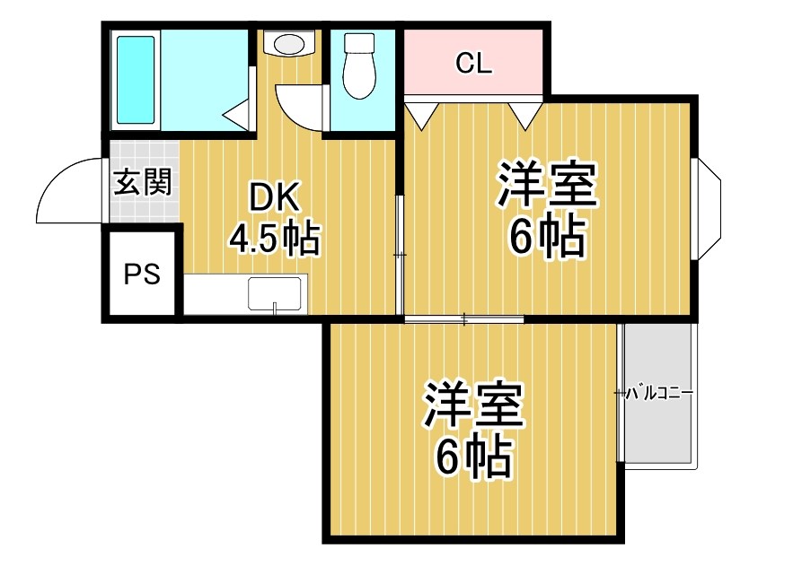 吉岡マンション 間取り